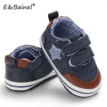 E& Bainel/детская обувь; классическая парусиновая обувь для мальчика; кроссовки с прострочкой на мягкой подошве; нескользящая обувь для новорожденных; Первые ходунки