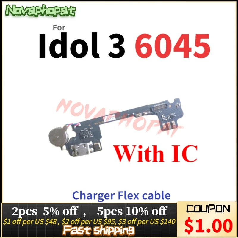 Novaphopat для Alcatel Onetouch Idol 3 OT6045 6045 6045Y USB док-станция зарядки Порты и разъёмы Зарядное