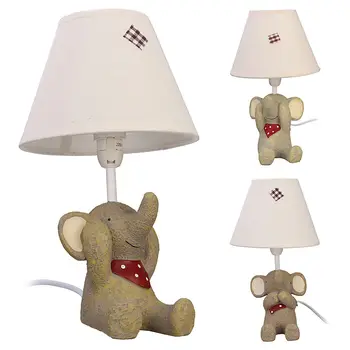 

Bedside Night Light Home Bedroom Craft Desk Lamps Living Room Bar Decor Birthday Gift Cute Elephant No Listen Table Lamp