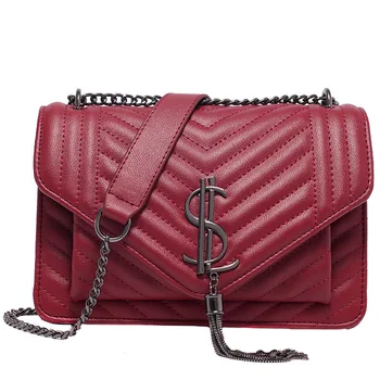 

2020 New Luxury Messenger Bag Chain Fashion Tassel Shoulder Bag Handbag Small Square Bag