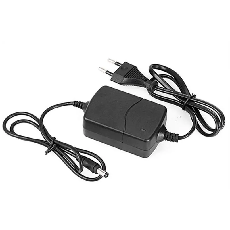 12V 2A EU Plug двойной кабель AC DC адаптер AC100-240V к DC 12V два провода питания зарядное устройство 5,5 мм x 2,1-2,5 мм для светодиодный полосы/CCTV