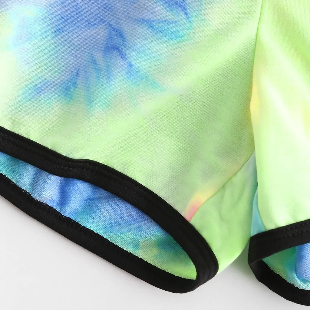 Леггинсы с принтом Tie Dye новинка модные женские спортивные штаны высокой талией