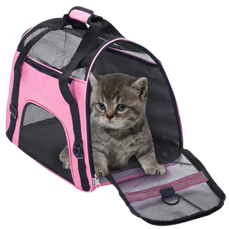 

BEAU-Pet Carrier Bag Waterproof Airline Approved Portable Outdoor Premium Travel Bags for Small Puppy Comfort Dogs Cats Cage Cra