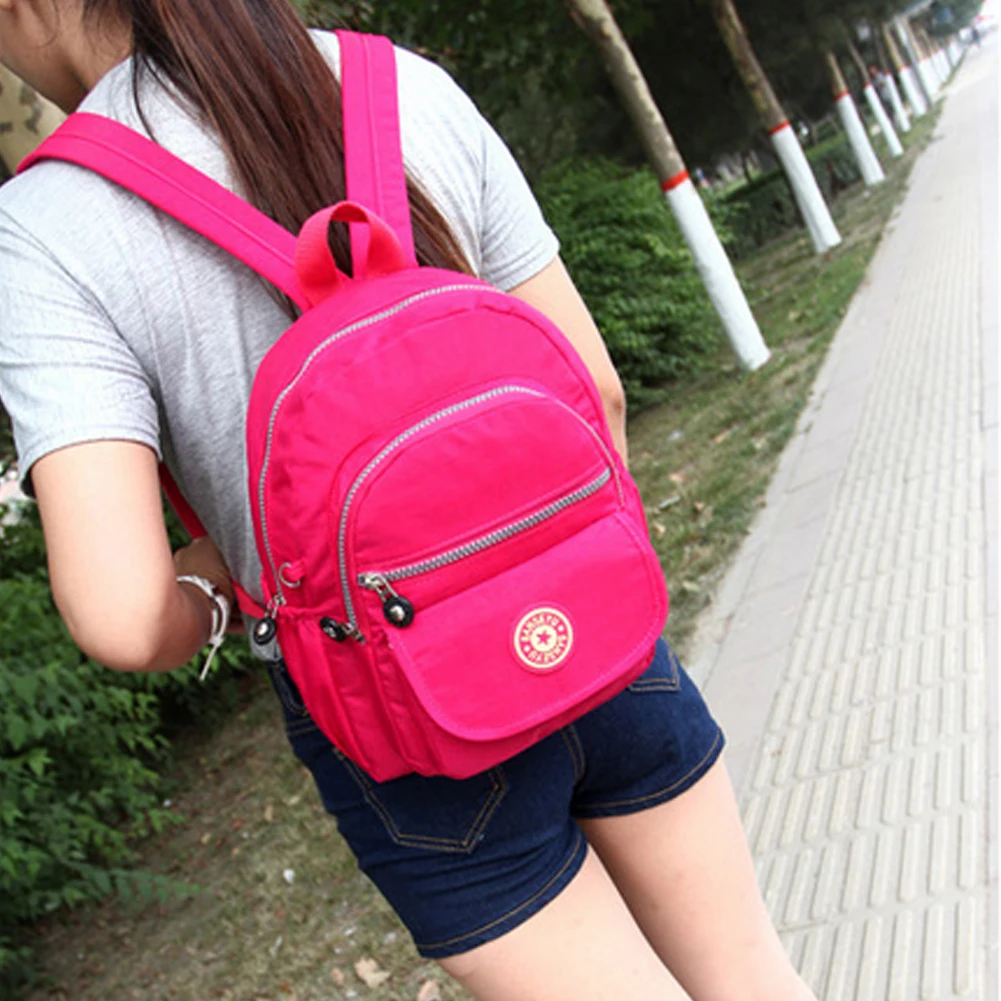 2019 Mini Women Backpack Purse Nylon Small Backpack Shoulder Rucksack Bag Travel 