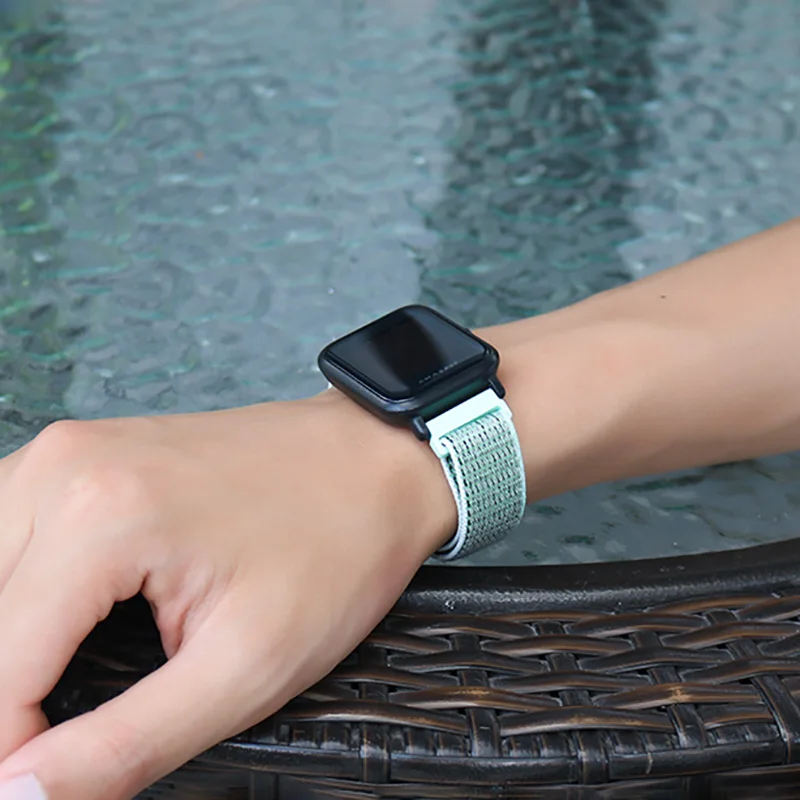 Ремешок для Amazfit Bip Band 20 мм нейлоновый Браслет Для Xiaomi Amazfit GTS GTR 42 мм Смарт-часы ремешок аксессуары браслет