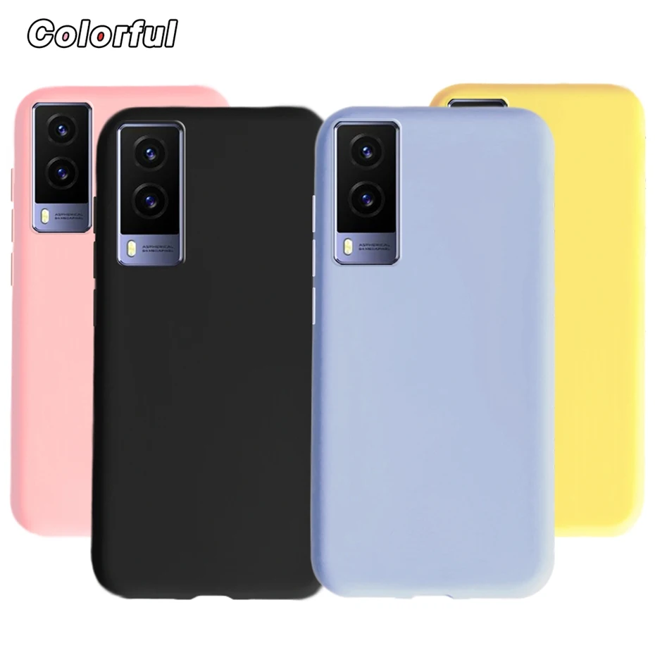 Candy Color Liquid Silicone Soft Back Cover