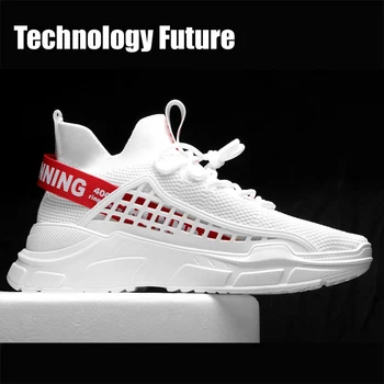 

Summer trend shoes versatile trend leisure ventilating sports shoes running shoes men's net red small white shoes net shoes L