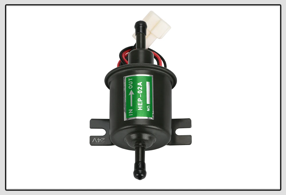 Universal 24V Electric Fuel Pump Low Pressure Bolt Fixing Wire Diesel Petrol HEP02A For Car