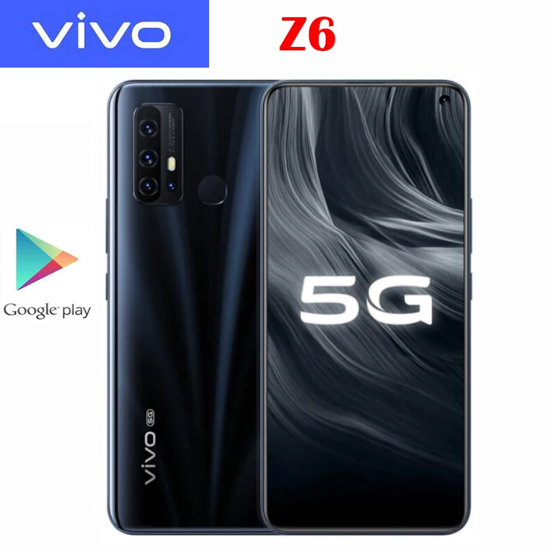 Оригинальный Новый Официальный VIVO Z6 5G Смартфон Snapdragon 76 6 57 дюймов 44W тире зарядки