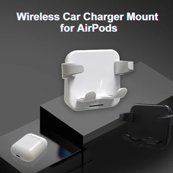 

Wireless Car Charger Wireless Charging Stand Car Mount Air Vent Holder Car Stand Dock Cable Base Airpods 1 2 3 Airpods Pro