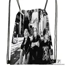 На заказ Ross_Lynch походная сумка на шнурке милый рюкзак для детей(черная спинка) 31x40 см#180611-01-34