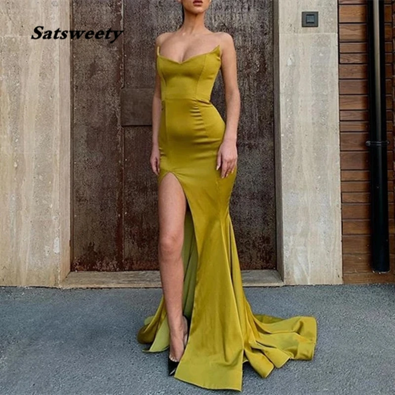 Vestidos De Gala Mermaid Sweetheart Prom Dresses Long 2024 Satin Evening Party Dresses Abiti Formali Vestido Formatura