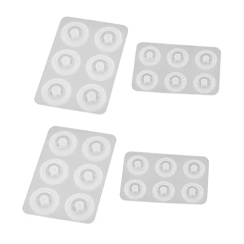 

4pcs DIY Silicone Bead Mold Handmade Jewelry Making Hand Craft Pendant Mould