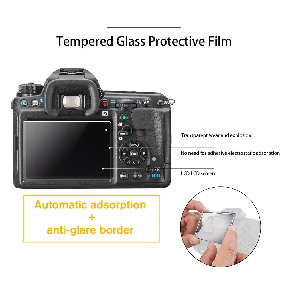 Ultra Thin LCD Screen Premium Protective Film 8H Premium Tempered Glass Cover Film Suitable For Fuji X100T Camera