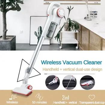 

150W 2-In-1 Handheld Vacuum Cleaner 10000PA Strong Suction Low Noise Power Hand Stick Cordless Aspirator Large Capacity Dust Box