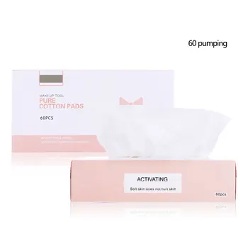 

60Pcs/Bag Facial Cotton Pads Cleaning Nail Polish Remover Cosmetic Tissue Makeup