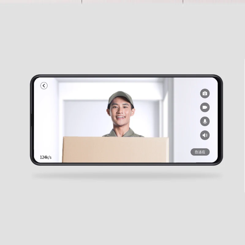 Xiaomi Zero AI распознавание лица 720P ИК ночного видения Видео набор дверных звонков Обнаружение движения SMS Push домофон Облачное хранение
