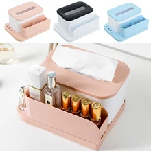 1* коробка для хранения салфеток Orginazer держатель для ручек чехол Настольный пульт дистанционного управления Органайзер Домашний стол настольные украшения синий/черный/розовый