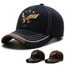 

Spring And Summer Baseball Cap For Male Men Cotton Polyester Hat Embroidered Eagle Pattern 56-60cm Outdoor Sports Fashion BQ0345