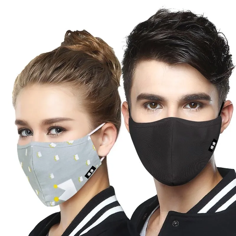 2 шт корейский стиль маска на рот против пыли рот маска Активированный уголь фильтр рот Муфельная Маска Против PM2.5 Тканевая маска для лица