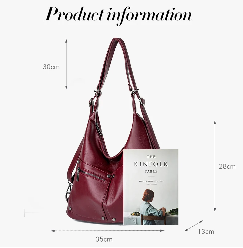 multifunction large hand bags for women luxury designer women big tote shoulder crossbody bags leather sac a main femme red