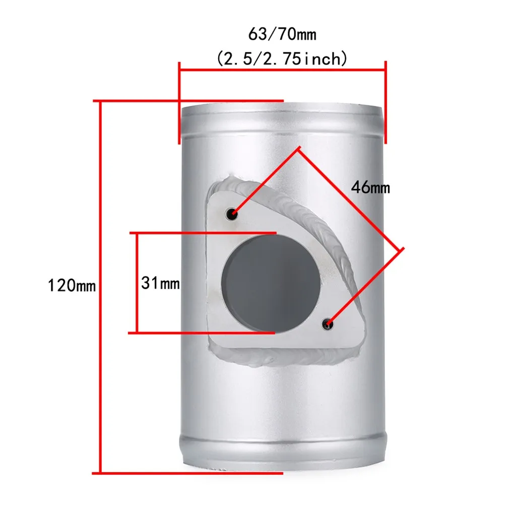 Автомобильный измеритель расхода воздуха из алюминиевого сплава основание фланца(впускной аэнсор) для Mazda для AXELA Air meter base 120 мм