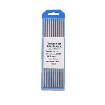

10pcs/Box WL20 Blue Color 1.0/1.6/2.0*170 Thorium Tungsten Electrode Head Tungsten Needle/rod For Welding Machine