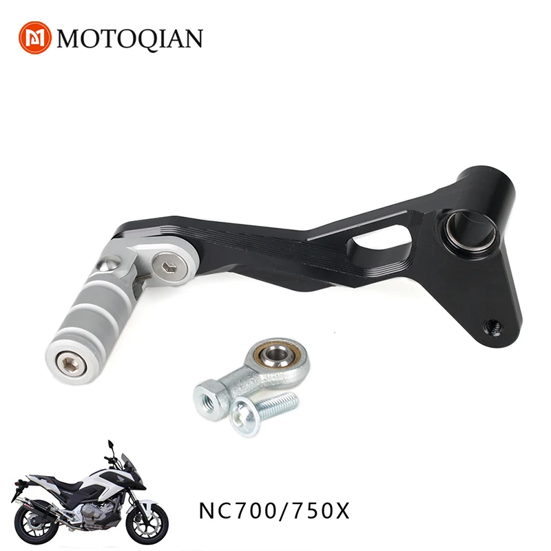 Для Honda NC750X NC750 NC700 NC 750 700 Шестерни переключения заготовки для езды на велосипеде Рычажная заготовка переключения передач Регулируемый складной подставка для ног Мотоцикл Запчасти - Цвет: black