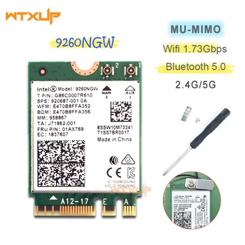 

Wireless 9260NGW Wifi Network Card For Intel 9260AC Dual Band 1730mbps NGFF 802.11ac Wifi Bluetooth 5.0 for Laptop Windows 10