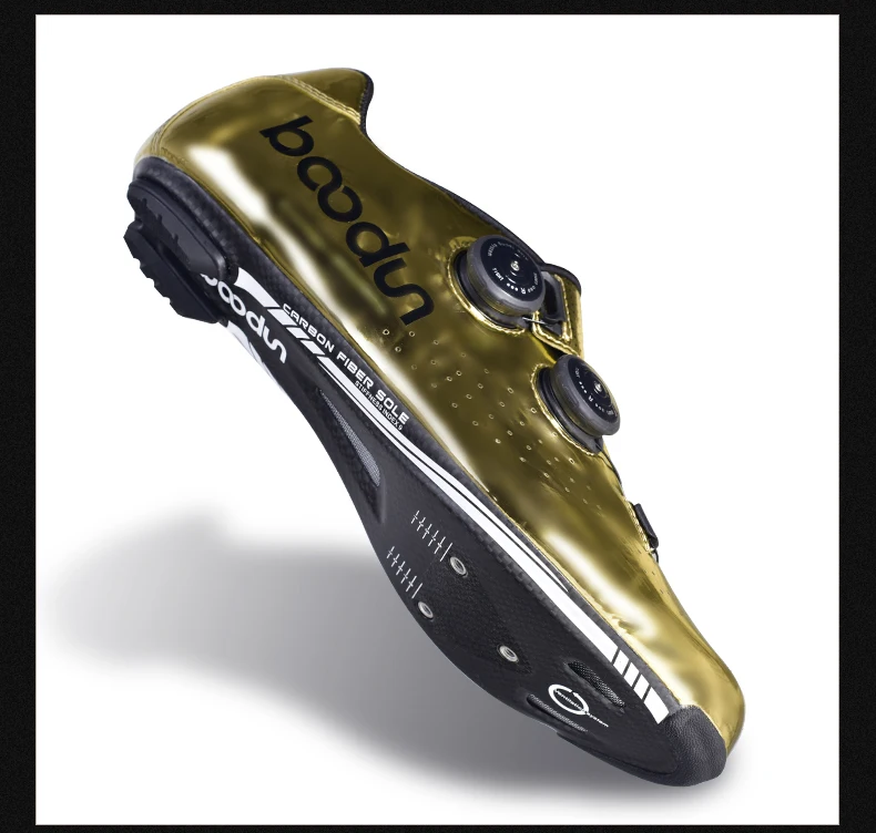 2020 New Tyrant gold Road Cycling Shoes road bike Self-Locking Shoes Carbon Fiber Ultralight professional Bicycle Racing Shoes