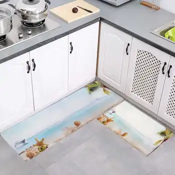 

Beach Shell Print Door Mat Entrance Door Mat Kitchen Carpet Rugs In The Kitchen BathMat On The Floor 40x60cm/40x120cm