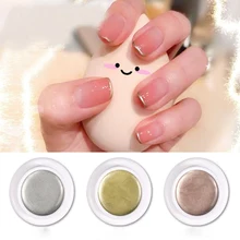 Лак для ногтей в горошек для фототерапии, клей для ногтей, резиновый металлический клей, BR гель, металл, серебро, потяните ленту, клей 3g