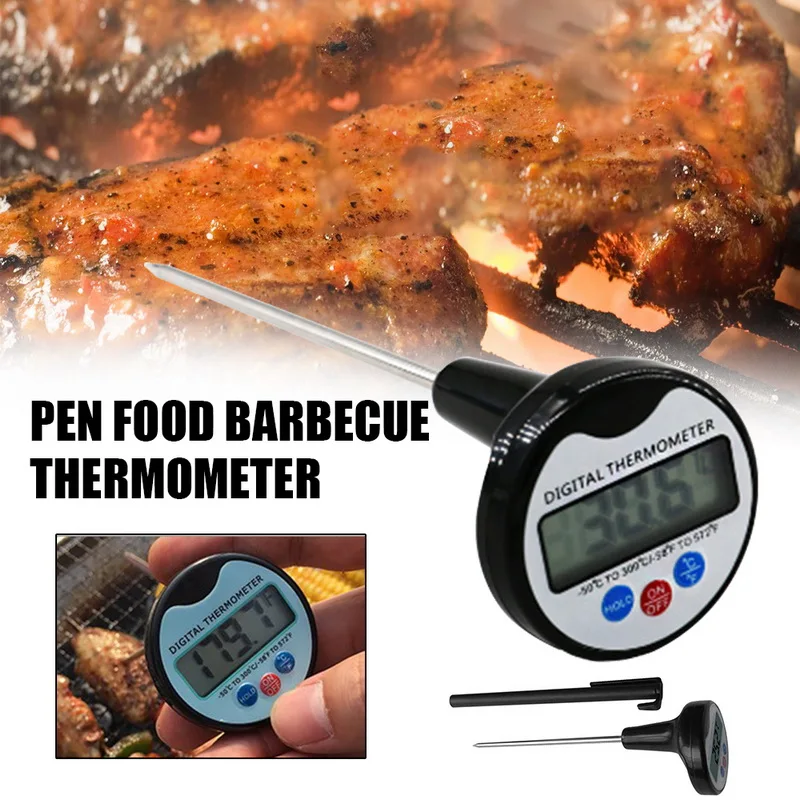 1Pcs Instantอ่านเครื่องวัดอุณหภูมิเครื่องวัดอุณหภูมิอาหารทำอาหารย่าง