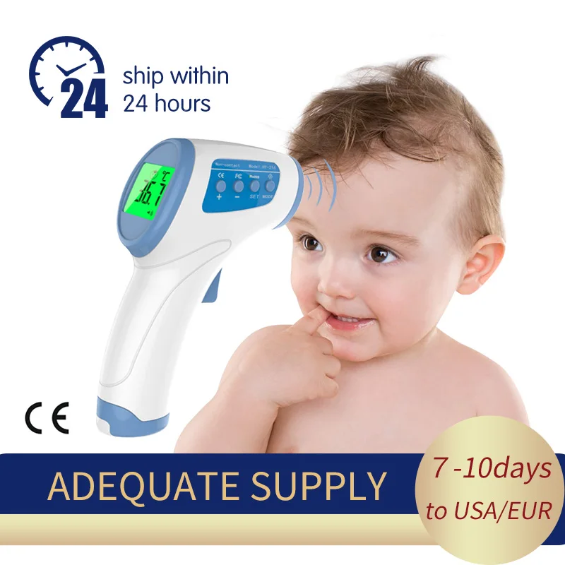 

Baby Thermometer Infrared Digital LCD Body Measurement Forehead Ear Non-Contact Adult Body Fever IR Children