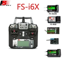 2A I6X FS-i6X 10CH 2.4G AFHDS Flysky RC controle Com FS-iA6B FS-iA10B FS-X6B FS-A8S IA6 A8S Receptor Transmissor Para Rc Avião