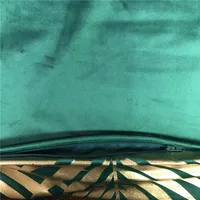 Modern Hot Selling Solid Super Soft Velvet Cushion Cover Square Throw Pillowcase Plant Leaves Beautiful Foil Printing Shiny Leaf 2