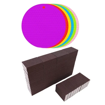 

6 Pack Silicone Pot Holders Mat,Heat Resistant & 50 Pcs/Lot 100X70X25mm High Density Nano Emery ic Melamine Sponge