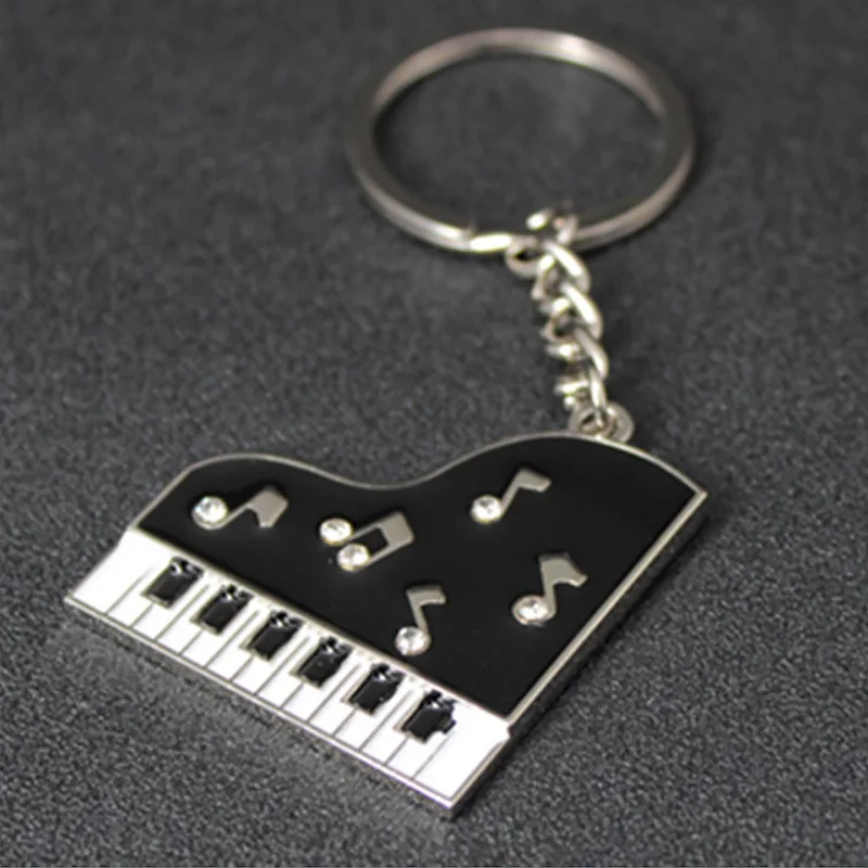 Piano Model Keychain KeyRing Unisex Pendant Gift Present  Creative 