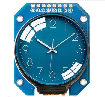 

IPS 1.28 inch 8PIN SPI TFT LCD Color Round Screen with Adapter Board GC9A01 Drive IC 240(RGB)*240