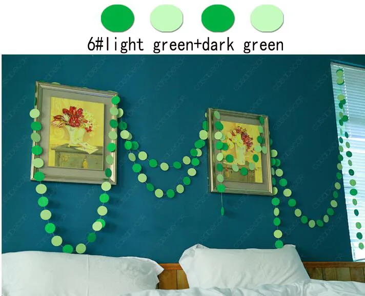 6 light gre dark gre 4 метра с сердечками бумажный флаг вечерние гирлянда с колокольчиками декоративная Растяжка овсянка для дни рождения и свадьбы - Цвет: 6 light gre dark gre
