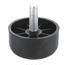 10Pieces/Lot 55x30MM M10X20 Black Round Plastic Foot Table Feet Mat Pad Furniture Cabinet Legs