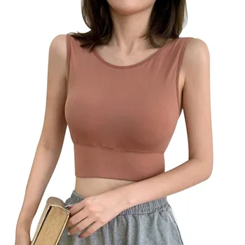 

Everyday Women Solid Underwear Wide Shoulders Soutien Gorge Femme No Steel Ring Vest Biustonosz Sleep Bra