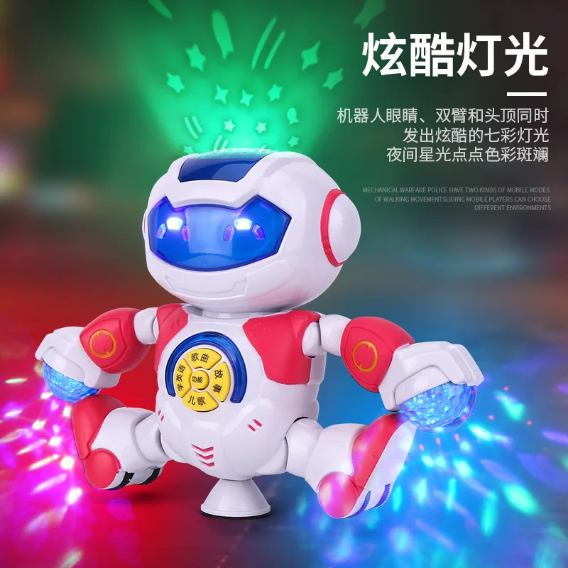 

Smart Electric Robot Light Music Sounding Toys Rotating Dancing Children'S Educational Robot