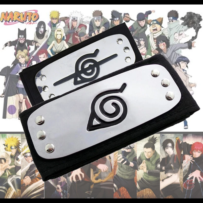 

NARUTO Cosplay Costume Zinc Alloy Headband Toy Gifts Cartoon Accessories Choker Rebellion Ninja Kakashi Sasuke Gaara Ninja Prove
