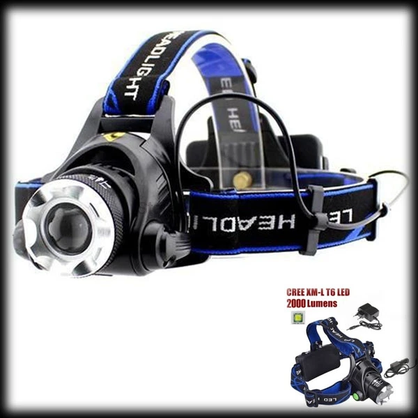 By Dhl Or Ems 20pcs 2000 Lumens Xml Xml T6 Led Headlamp Headlight