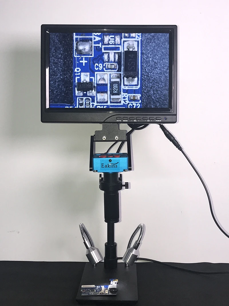 30MP 21MP 2K FHD HDMI промышленный видео микроскоп камера+ 10," HD ips lcd Портативный монитор для ремонта пайки чипа PCB