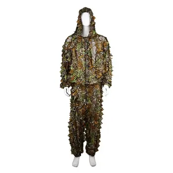 

Outdoor Multifunctional Bionic Ghillie Suit 3D Jungle Woodland Hunting Gaming Camouflaged Cloak Clothing Jacket