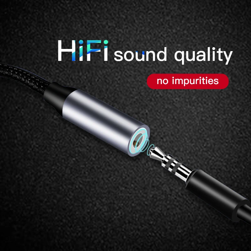 ! Адаптер для наушников ACCEZZ USB C до 3 5 мм AUX huawei mate 20 P30 Pro Xiaomi mi 6 6X x 2S Oneplus 7 Audio
