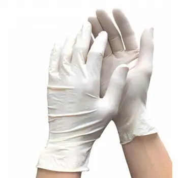 

100pcs Disposable Latex Rubber Gloves Universal Left And Right Dustproof Gloves Household Cleaning Experiment Catering Gloves