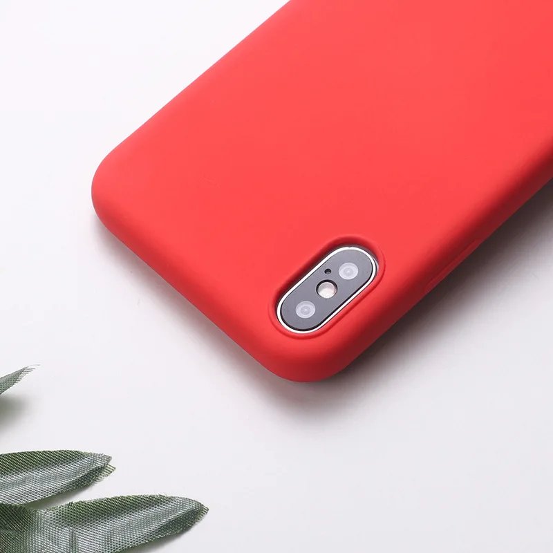 Мягкий силиконовый чехол для телефона Apple iPhone 7 8 6 6s Plus X Xs Max XR тонкий Жидкий